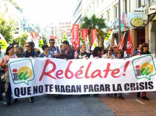 Noticia de Politica 24h: Valderas defiende a los trabajadores en la manifestacin contra la reforma laboral 