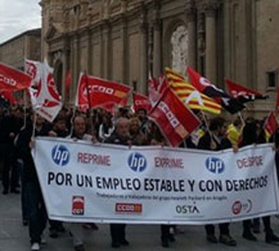 Noticia de Politica 24h: Contra la deslocalizacin de HP: No se puede permitir, se debe hacer pagar a las multinacionales por su vamprica estrategia
