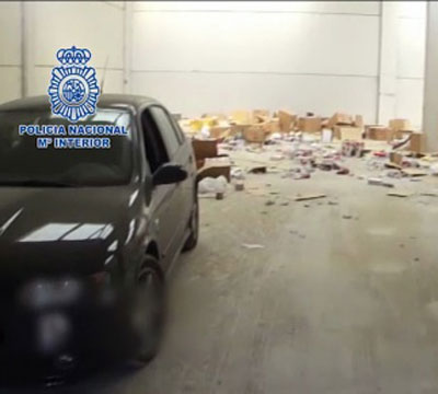 Noticia de Politica 24h: La Polica Nacional recupera 420.000 cajetillas de tabaco procedentes de varios robos a transportistas en Madrid