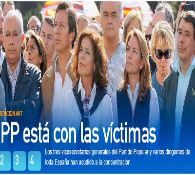 Noticia de Politica 24h: El PP est con la victimas