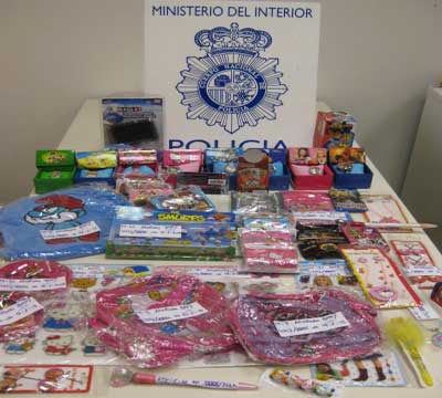 Noticia de Politica 24h: La Polica Nacional interviene ms de un milln de objetos falsificados dispuestos para su venta